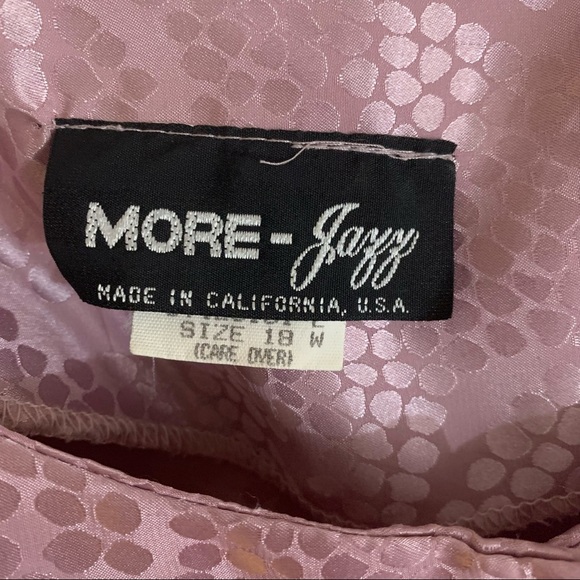 • VINTAGE 80s mauve silky Dress by Move-Jazz • - Picture 14 of 16